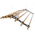 7 Lath Victorian Kitchen Maidandreg; Pulley Clothes Airer