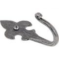 Blacksmith Pewter Patina Fleur De Lys Hat and Coat Hook