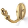 Single Acorn Hook – Brass Finish