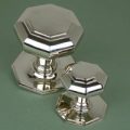 Octagon Nickel Centre Door Knob