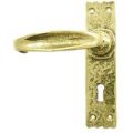 Kirkpatrick 2439 Brass Rustic Lever Door Handle