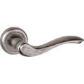 Warwick Lever Door Handle on a Radius Edged Rose – Distressed Silver F