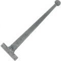 Blacksmith Pewter Patina Penny End Door Hinges