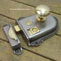 Cromwell Cast Iron and Brass Rim Latch Set