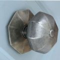 Blacksmith Pewter Patina Octagonal Centre Door Knob – External