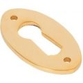 Polished Brass Oval Escutcheon