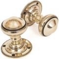 Brockworth Door Knob Set – Aged Brass Finish