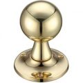 Hampton Ball Door Knobs – Polished Brass