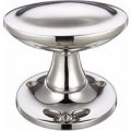 Knightsbridge Oval Stepped Door Knobs – Polished Nickel