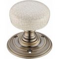 Porcelain Door Knobs – Crackled Ivory