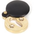 Ebony Round Escutcheon