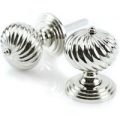 Nickel Spiral Door Knobs