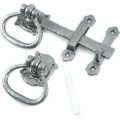 Kirkpatrick 1251 Penrith Gate Latch Set – Pewter Finish