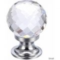 Facetted Clear Glass Cabinet Knob