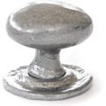 Kirkpatrick 1195 Rustic Oval Cabinet Knob – Pewter Finish