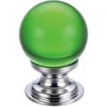 Green Glass Cabinet Knob