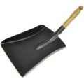 Black Shovel with Wooden Handle