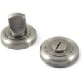 Bathroom Door Turn Knob with a Radius Edge Rose – Matt Gun Metal Fini