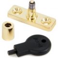 Polished Brass Locking Pivot For Casement Stay