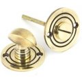 Aged Brass Round Bathroom Thumbturn