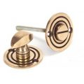 Polished Bronze Round Bathroom Thumbturn