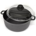 Gense Cast Iron Casserole Dish with a Glass Lid