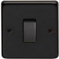 Matt Black Single Light Switch