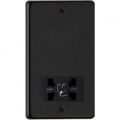 Matt Black Dual Volt Shaver Socket