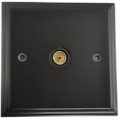 Black TV Coax Socket