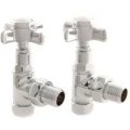 Westminster Crosshead Manual Angled Radiator Valves – Chrome